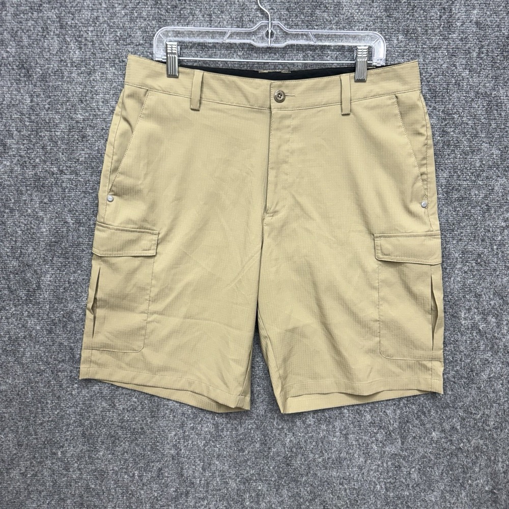 Under Armour Ripstop Tan Khaki Golf Cargo Shorts 1253406 Mens Size 34 34x10